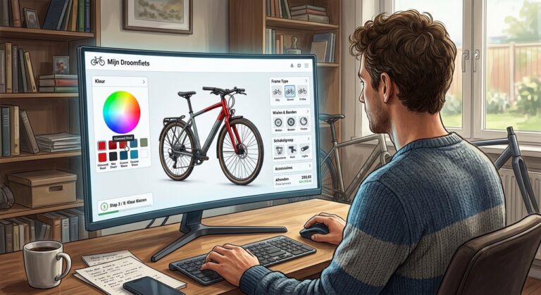 Illustratie configuratie fiets